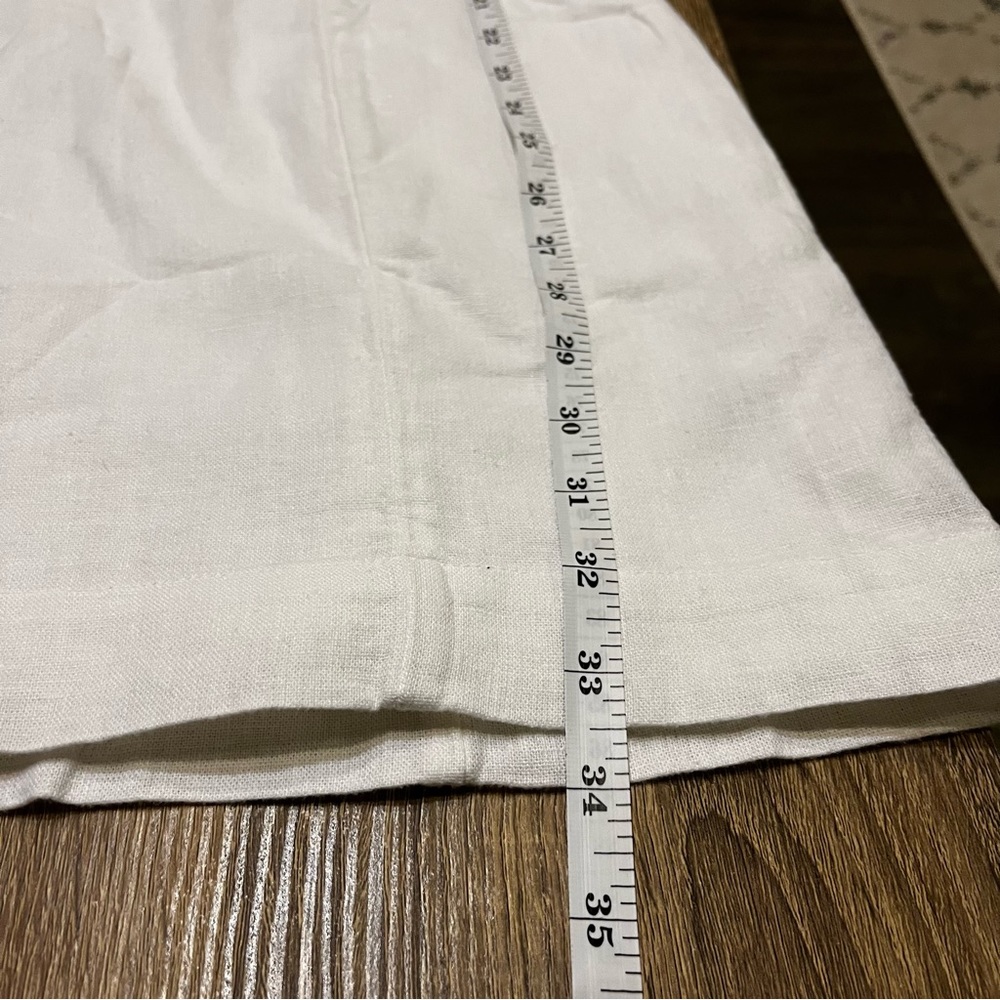 Abercrombie & Fitch White Linen Blend Sundress - Picture 4 of 6